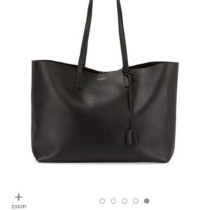 Saint Laurent Large East-West Leather Shopper Bag
